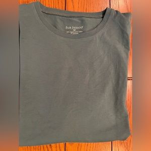 EUC Fair Indigo short sleeve Green shirt, size medium